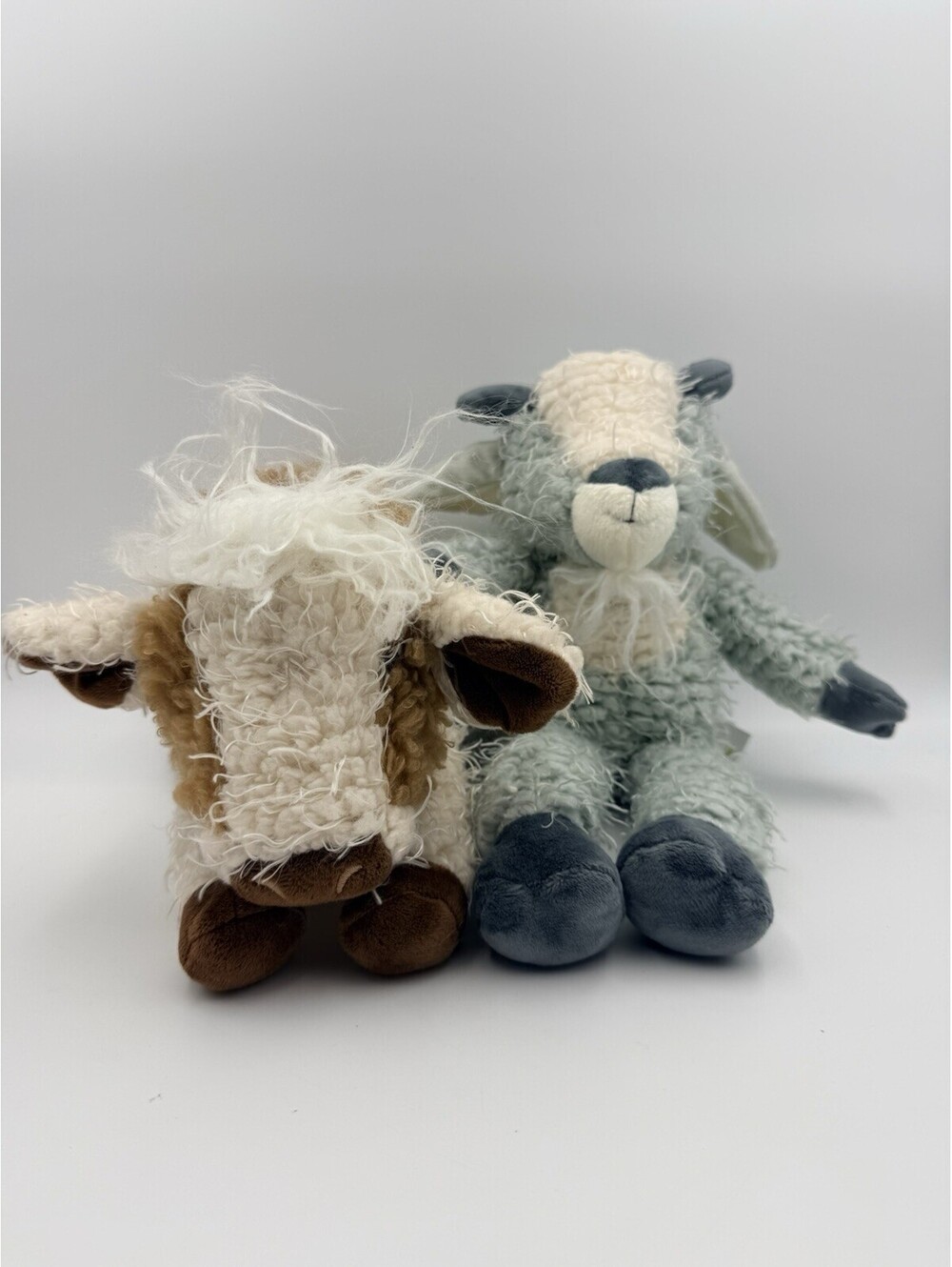 Bunnies By The Bay Billy Goat & Cow Plush Set Of 2 Stuffed Animal